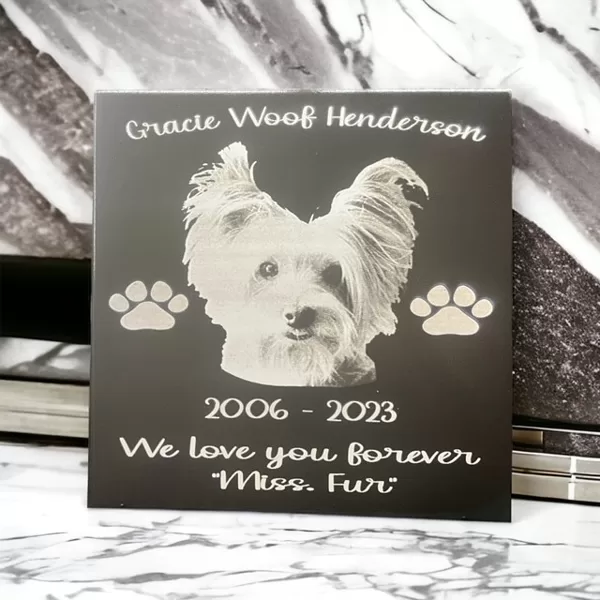 Memorial with Picture on Tile